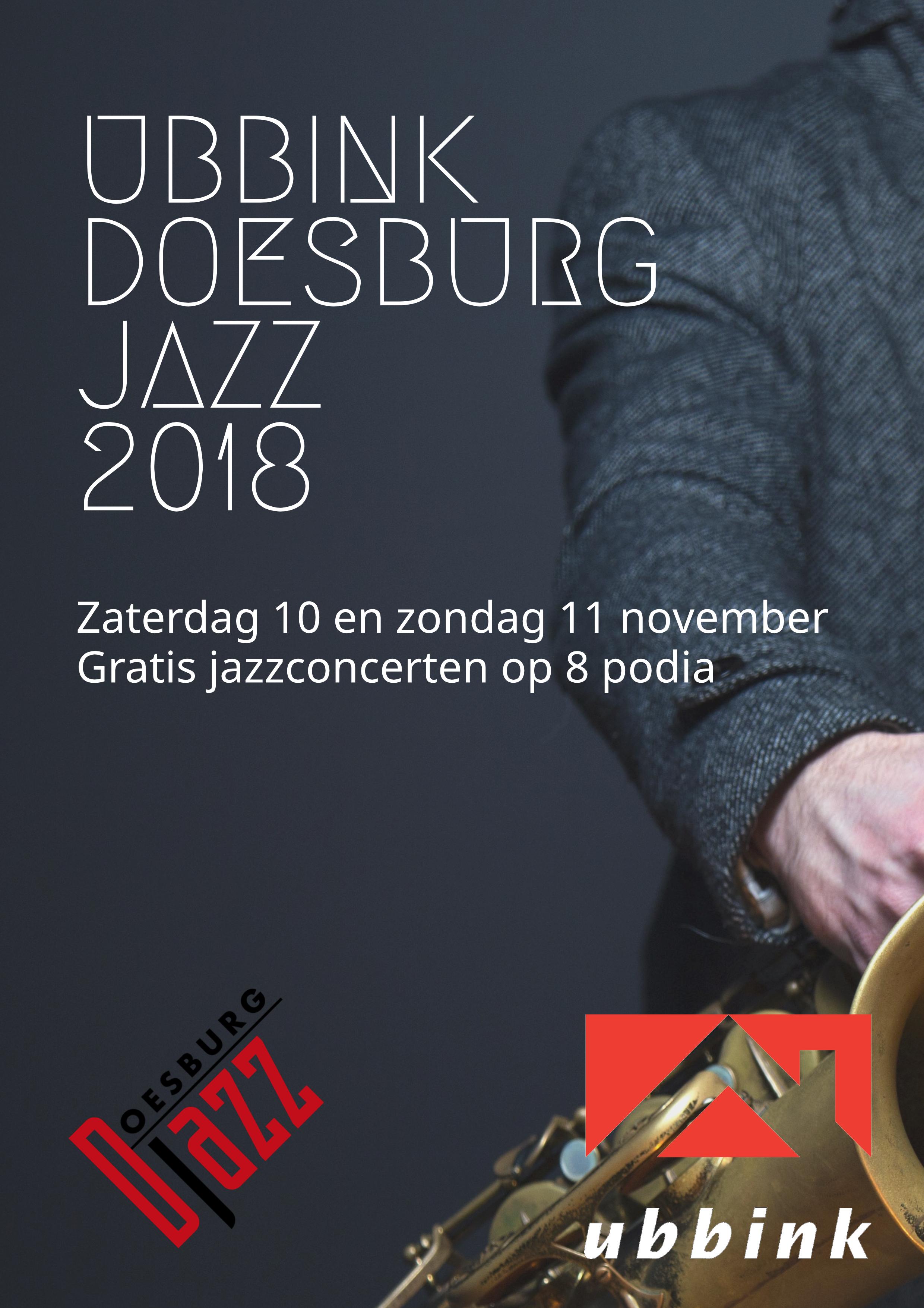 Ubbink Doesburg Jazz 2018 flyerprogramma voorzijde